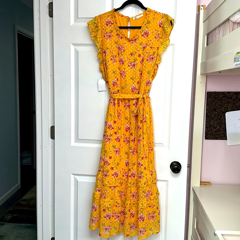DR2 by Daniel Rainn Floral Maxi Dress NWT